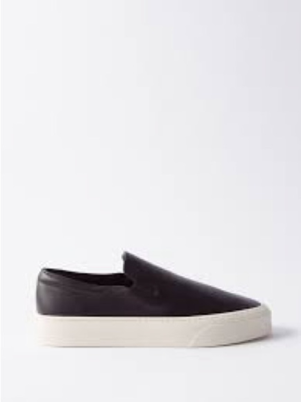 The Row Black Slip-On Platform Mule